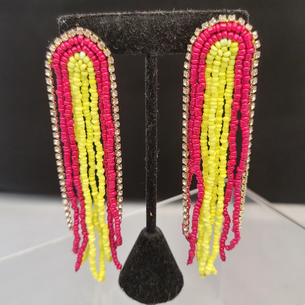 Vibrant Beaded Earrings